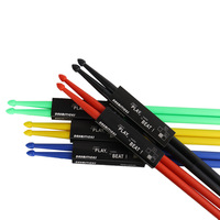 Colored Nylon Drumsticks 5A Size Non-slip Plastic Handle; Jazz Drum Electronic Drum Percussion Mallets; Drum Set Accessories