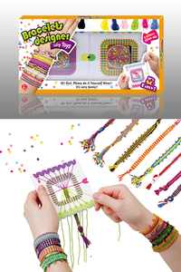 Bijoux en plastique tressés pour filles, vente en gros, bricolage de bracelets, kit de jouets, collection - Product Image 5