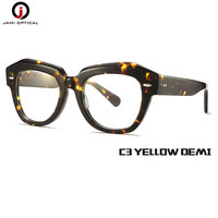Lunettes optiques de prescription en acétate épais à motifs floraux colorés pour femmes, lunettes de haute qualité faites à la main