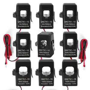Трансформатор тока открытого типа (клещи) QNCTK1-10, переменный ток, 1А 1В, 50А 333мВ, 100А 0.333В, 20А 3.33В, датчик тока с разъемным сердечником - Product Image 2