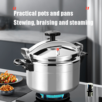 Autocuiseur Commercial 3 Litres en Alliage d'Aluminium, Cuisson Rapide, Fond Industriel Poli, Ustensile de Cuisine en Métal Abordable