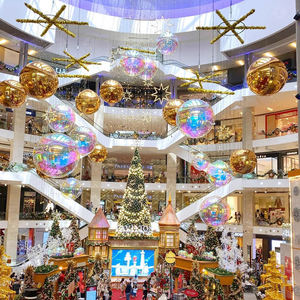 Ballon gonflable en forme de miroir sphère irisée sphère géante décoration de fête de mariage décoration suspendue pour événement de mariage boule en PVC - Product Image 2