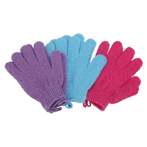 ถุงมือไนลอน14นิ้ว5นิ้วสำหรับขัดผิวที่ตายแล้วกำจัดเซลล์ผิวที่ตายแล้วถุงมืออาบน้ำถุงมือขัดผิวทนทาน - Product Image 5