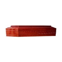 Ataúd de Madera Maciza Estilo Europeo con Cruz Dorada, Ecológico y Biodegradable, para Almacenamiento de Cenizas de Adultos, Precio Competitivo