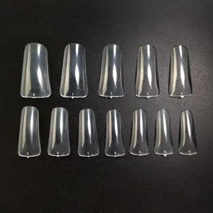 Nail Tips Suppliers New Private Label Full Cover Finger False Long Duck Nail Tips Wholesale