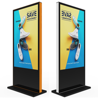Panneau d'affichage publicitaire Totem extérieur de 55 pouces avec écran LCD haute luminosité de 2000 nits