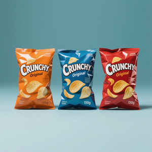 Vente en gros Emballage personnalisé de pop-corn en plastique de feuille de joint central arrière thermoscellé hermétique Sacs banane croustilles - Product Image 3