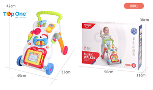 TopOne, superventas, andador de bebé para juguete Simple, cochecitos musicales para niños y niñas, coche de rodillos con música - Product Image 5