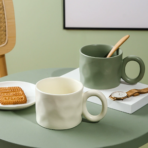Wholesale Customizable Color Nordic Porcelain Ceramic Coffee Mug Reusable Food Safe Dishwasher Microwave Safe Business Gifts - Product Image 4