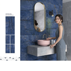 Gold Maquinna Marble Look Porcelain Floor Wall Tiles 600x1200mm Glossy Polished Interior Collection - Product Image 5