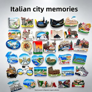 Imanes de nevera italianos de estilo europeo - Recuerdos de viaje de Venecia y la Antigua Roma - Creativos, tridimensionales, sintéticos de alta calidad - Product Image 5