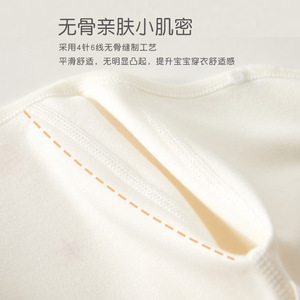 Combinaison pour bébé en coton pur à manches longues unisexe, barboteuse pour nouveau-né, printemps, automne, hiver, couche de base, vêtements tricotés sans couture - Product Image 3