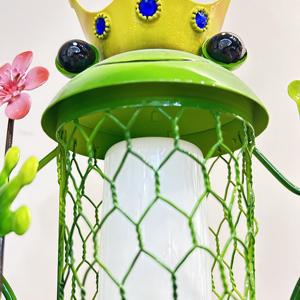 ไฟสนามสนามกลางแจ้งสวนพลังงานแสงอาทิตย์ไฟสนามหญ้าแบบศิลปะต้อนรับรูปมงกุฎโลหะตามสั่ง - Product Image 5