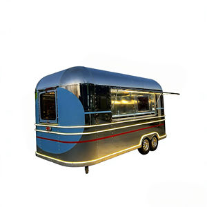 Chariot de restauration mobile à motif arc-en-ciel, design extérieur coloré pour la vente de desserts, de collations et de boissons, en acier poli avec motifs vibrants - Product Image 4