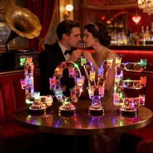 Soporte Luminoso para Vasos de Chupito con Forma de Corazón para Bar, Fiesta, KTV, Estante para Cócteles con Luz LED, Soporte para 520 Vasos - Product Image 2