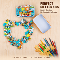Puzzle personnalisé pour enfants de 3 à 5 ans, puzzles éducatifs en carton coloré, fabrication directe, sûrs, non toxiques, faible MOQ, cadeau