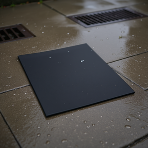 Ttake Nitrile <b>Rubber</b> Protective Manhole Cover 120x120cm Black Durable Waterproof For Outdoor Use - Product Image 3