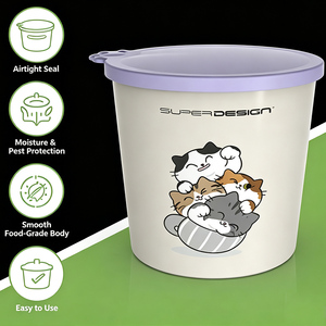 Contenedor Hermético para Alimentos para Mascotas FreshLock, Lonchera de Plástico, Caja de Almacenamiento a Prueba de Humedad para Mascotas y Uso Doméstico - Product Image 5