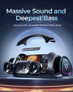 YEAHBOX Sonic Boom MAX 300W Max <strong>Large</strong> <strong>Speaker</strong> Loud, Massive Bass, Party Portable <strong>Speaker</strong> Outdoor Wireless <strong>Speakers</strong> - Product Image 3