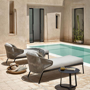 Chaise de plage extérieure en aluminium pour hôtels, piscines, chaises de plage, cours de jardin, patio, corde tissée, chaise longue fabricant - Product Image 6