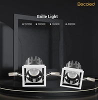 Nouveau modèle 2026 – Spot LED encastré moderne en aluminium pour plafond, anti-éblouissement, 12W, éclairage intérieur, IRC 90