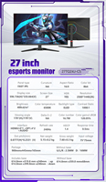 Moniteurs portables sur mesure Gaming 4K 2K Curvo Fast Ips 144Hz 180Hz 240Hz 360Hz 27 pouces Gaming-Monitore 0.5Ms écrans d'ordinateur