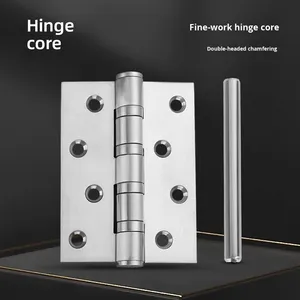 Bán Buôn Hiện Đại Cửa Gỗ 4Inch Dày 3.0 Đúng Mang Bản Lề 304 Thép Không Gỉ Phẳng Bản Lề Quốc Gia Đồ Nội Thất Phần Cứng - Product Image 5