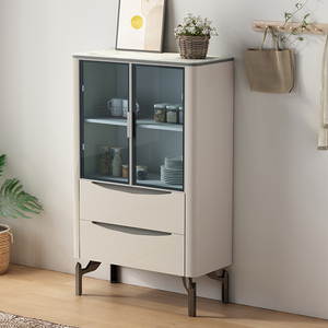 Chine personnalisé couleur coloré blanc noir gris or coucher de soleil buffet en bois de noyer petite cuisine salle à manger grand buffet buffet - Product Image 1