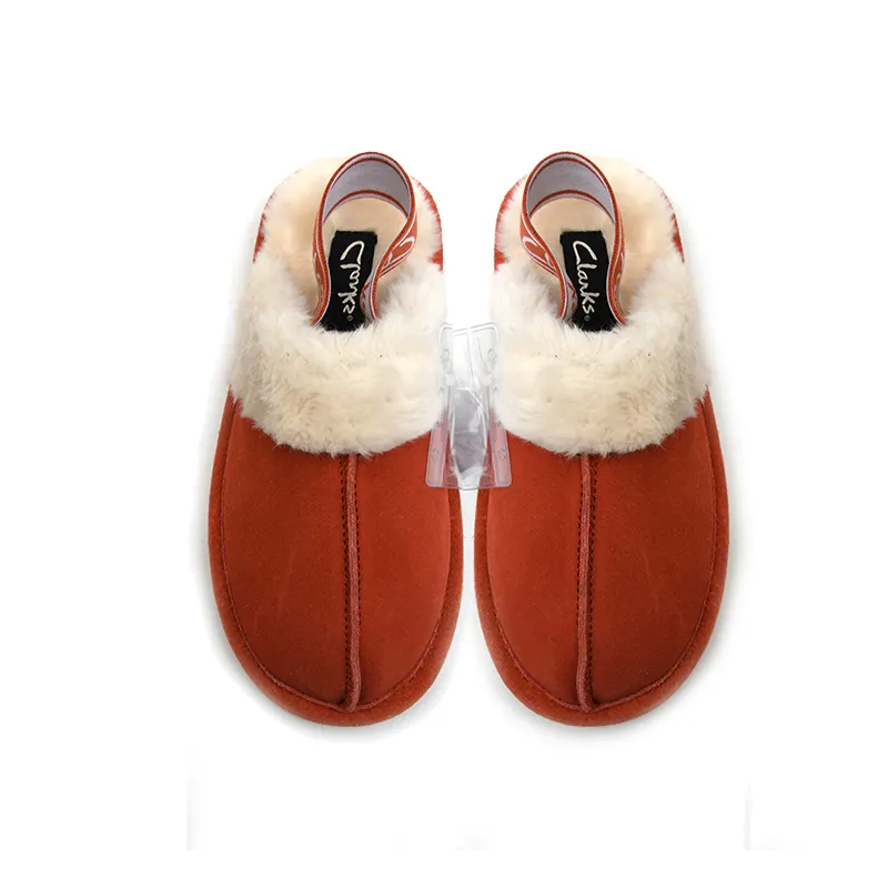 Slippers Amazon Hot Sale Warm Faux Suede Slippers winter women fashion sheepskin Slippers wool slides