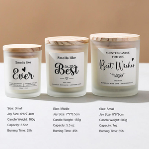 เทียนหอมกลิ่นกุหลาบดำ ไร้ควัน ทำจากขี้ผึ้งถั่วเหลือง รับผลิตแบรนด์ส่วนตัว เผาไหม้สะอาด กลิ่นหอมสำหรับบ้าน - Product Image 5