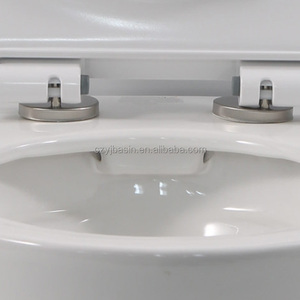 Inodoro <span class=keywords><strong>con</strong></span> <span class=keywords><strong>WC</strong></span> Integrado sin Borde, de Cerámica, <span class=keywords><strong>con</strong></span> Sifón en S, para Baño, Sanitario Personalizado - Product Image 4
