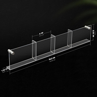 Porte-brochures en acrylique transparent mural personnalisé en usine avec 4 emplacements pour présentoir de distribution de brochures de 4x6 pouces