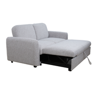 Stoff 2-Sitzer Schlafsofa Ausziehbares Sofa Klappcouch für Wohnzimmer Apartment Kleiner Raum Wohnmöbel