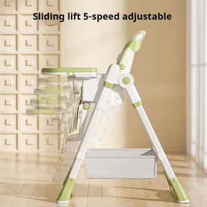 Nueva <span class=keywords><strong>Mesa</strong></span> de Comedor Plegable para Bebés, Ajustable, Convertible, Portátil, 3 en 1, Diseño Moderno - Product Image 6