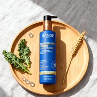Traitement volumateur sans rinçage | Mélange de collagène marin à l'huile d'argan biologique et à la biotine | Anti-pelliculaire | Ajoute de la densité corporelle | Léger