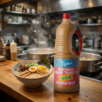 Base de ramen Tonkotsu crémeuse végétarienne à marque privée, base de soupe Tonkotsu végétale