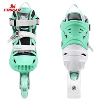 Patins à roulettes ajustables avec coque rigide de soutien, boucle sécurisée, respirants, pour les sports de plein air