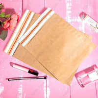 Sac d'emballage compostable biodégradable personnalisé de marchandises douces pochette en papier kraft pour vêtements