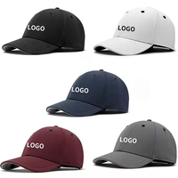 Gorra de Béisbol Personalizada Impermeable de 6 Paneles con Cierre a Presión, Gorras de Béisbol Estructuradas de Algodón con Logotipo Bordado Personalizado para Hombre y Mujer