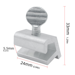 Aluminum <b>Window</b> Lock Single Hole U Shape For <b>Screen</b> <b>Windows</b> Easy Install Minimalist Design - Product Image 3