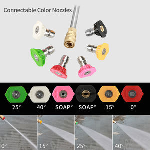 Ensemble de rallonge de <span class=keywords><strong>lance</strong></span> de lavage à haute pression pour voiture électrique OnniLuLu, tige flexible en acier inoxydable, raccord rapide 1/4, <span class=keywords><strong>lance</strong></span> de pulvérisation 4000 psi - Product Image 3