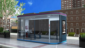 Parada de Autobús Inteligente con Energía Solar, Climatizada, con Asientos, Pantalla LCD, Caja de Luz Publicitaria y Estación de Carga USB - Product Image 2