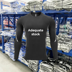 <strong>Wholesale</strong> Custom <strong>Clothing</strong> Men's Slim Fit Social Shirts Black Longsleeve Shirt <strong>Chinese</strong> Style Compression Shirt Youth - Product Image 3