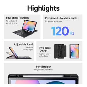<span class=keywords><strong>Funda</strong></span> de Cuero <span class=keywords><strong>con</strong></span> <span class=keywords><strong>Teclado</strong></span> Magnético Flotante y Soporte para <span class=keywords><strong>Samsung</strong></span> <span class=keywords><strong>Galaxy</strong></span> <span class=keywords><strong>Tab</strong></span> <span class=keywords><strong>S6</strong></span> <span class=keywords><strong>Lite</strong></span> / 2024 DUX DUCIS DK - Product Image 3