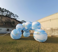 Pavillon gonflable personnalisé pour exposition d'art, ballon nuage géant gonflable, impression numérique, certifié CE/TUV, personnalisable
