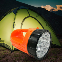 Lampe de poche rechargeable 1100mAh 1200 lm ABS 15 LED, indice de protection IP66, utilisation en cas d'urgence, garantie de 2 ans