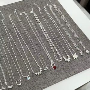 Joyeria minimalista 925ดี joyerias lote joyas DE PLATA 925สเตอร์ลิงเงินนำเข้า joyas DE PLATA 925กก. สร้อยคอเดิม - Product Image 1