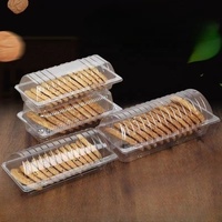 Boîte en Plastique Transparente Direct Usine pour Pâtisseries, Gâteaux, Desserts et Choux – Emballage Alimentaire Jetable avec Impression Gaufrée