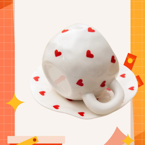 ชุดถ้วยชาพอร์ซเลนสีและขนาดตามสั่ง ลดราคาพิเศษ ถ้วยกาแฟเซรามิกทำมือ ถ้วยนม ถ้วยชาและจานรอง - Product Image 6