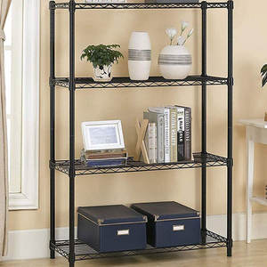 שכבות בעמידה חינם מדף אחסון מתכות כרום פלדה לכרום אחסון מדפים - Product Image 5